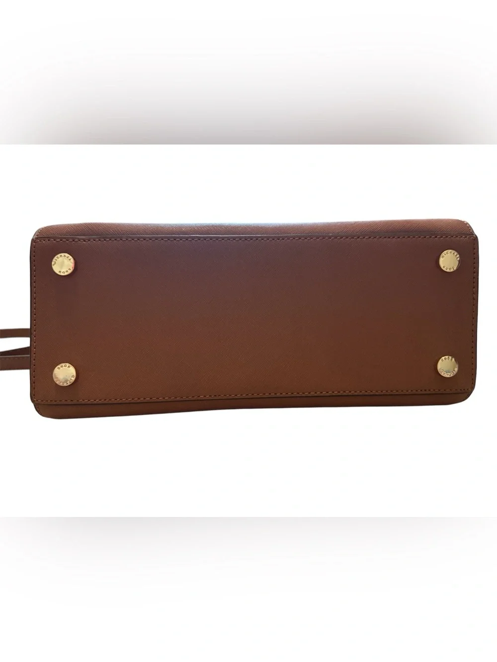 Michael Kors Brown Saffiano Leather Satchel